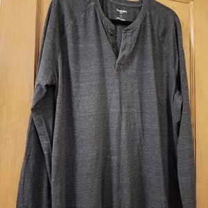 Men's Grey Long Sleeve Shirt